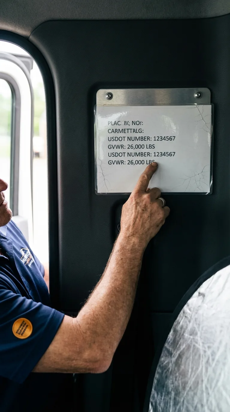 USDOT licensing placard verification in Asbury Park